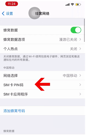 八步苹果14维修网分享如何给iPhone14的SIM卡设置密码 